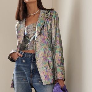 Rotate blazer and bandeau tube top python size 34